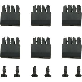 2Sets Black Archery Replacement Arrow Rest Brushes (6 Replacement Brushes, with Screws)