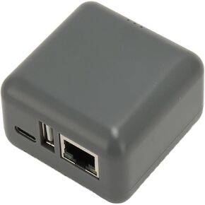 Network USB Printer Server, Support Remote Printing RJ45 Network Port 100-240V Computer Print Server High Efficiency for Home (US Plug 110‑240V)