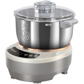 Dough Maker with Ferment Function, Stainless Steel Professional Dough Mixer with Microcomputer Timing&Face-Up Touch Panel, Large Capacity,Grey,7L