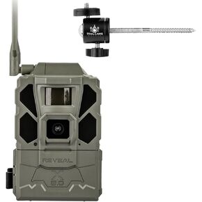 TACTACAM Reveal X Gen 3.0 Cellular Trail Camera - Multi Carrier, HD Photos & Videos, Pre-Installed Antenna, Built-in GPS, Best Battery Life, Low-Glow IR Flash, Fast Trigger Speed + Tree Mount