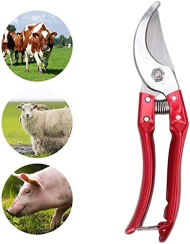 Goat Hoof Trimmers, Professional Animal Toe Scissors, Lightweight Ergonomic Design, Stainless Steel, Sheep Hoof Trimmers (Red) in Kuwait