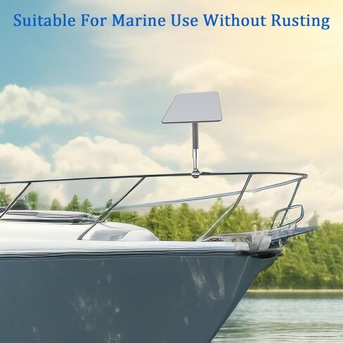 حامل Marine Starlink مع محول لليخوت والسفن والمركبات الترفيهية - مشبك أنبوب مثبت على سكة السقاطة، 316 من الفولاذ المقاوم للصدأ والألومنيوم، مجموعة تركيب Starlink، حامل هوائي بحري in Kuwait