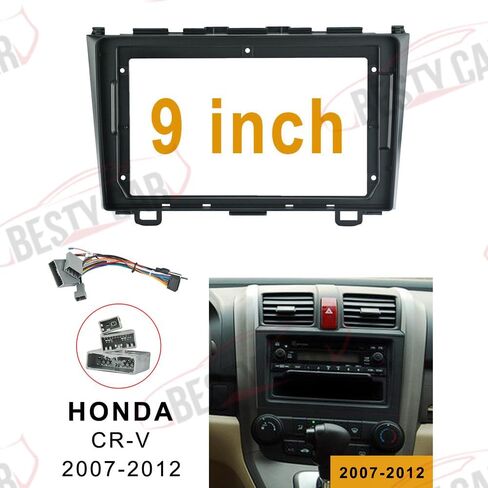 Fits for Honda CRV 2007-2012 Car Radio Stereo Fascia Frame Double DIN 9 inch Dash Installation Mounting Kit in Saudi Arabia