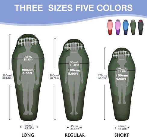 Cold Weather Mummy Sleeping Bag Flannel 0 Degree Winter Sleeping Bag Machine Washable Heavy Duty for Adults,Teenager with Compression Sack 4 Seasons for Camping Hiking Traveling in Saudi Arabia