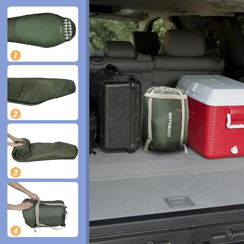 Cold Weather Mummy Sleeping Bag Flannel 0 Degree Winter Sleeping Bag Machine Washable Heavy Duty for Adults,Teenager with Compression Sack 4 Seasons for Camping Hiking Traveling in Saudi Arabia