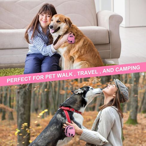 Cute Dog Poop Bag Holder - Mini Dog Treat Pouch - Dog Poop Bag Dispenser - Dog Accessories - Dog Waste Bags - Pet Supplies for Dogs - Dog Poop Bags for Dogs - Dog Bags for Poop (Pink) in Saudi Arabia