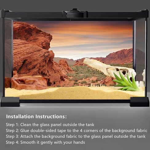 YongFoto Reptile Terrarium Background 36x18 inch Reptile Tank Background Desert Rocky Bush Thorns Western Wilderness Reptile Habitat Background Bearded Dragon Fish Tank Aquarium Background Backdrop in Saudi Arabia