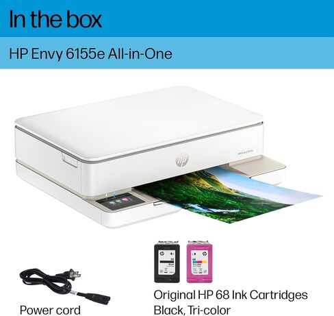 HP Envy 6155e Wireless All-in-One Color Inkjet Printer, Portobello, Print, scan, Copy, Duplex Printing Best-for-Home, 3 Months of Ink Included (714L5A) in Saudi Arabia
