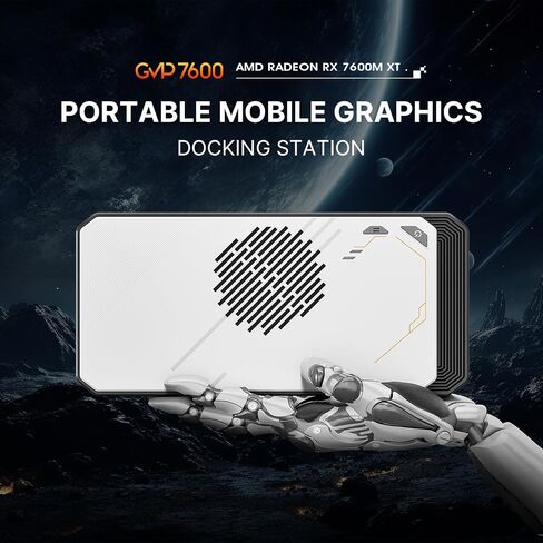 eGPU Graphic Card Dock Expansion Card, Radeon RX 7600M XT 8GB GDDR6 RDNA3 Architecture M.2 2280 Oculink, Thunderbolt 3 and Thunderbolt 4 in Kuwait
