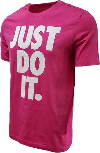Nike Mens Just Do It Big Logo T-Shirt (Medium, Black) in Saudi Arabia