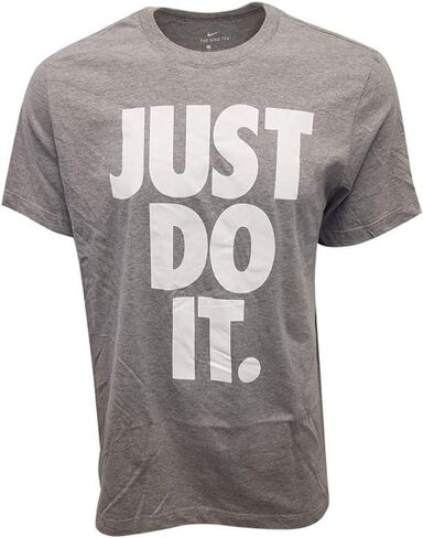 Nike Mens Just Do It Big Logo T-Shirt (Medium, Black) in Saudi Arabia
