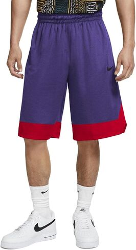 Nike Men's Dri-Fit Icon Basketball Shorts Black/Yellow Size Medium in Saudi Arabia