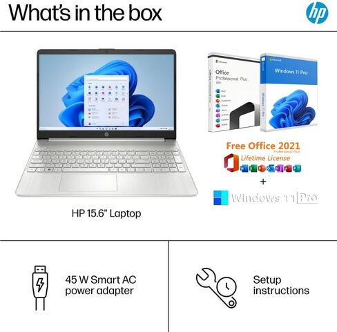 HP أحدث كمبيوتر محمول للأعمال بشاشة لمس FHD مقاس 15.6 بوصة، مع ترخيص Microsoft Office مدى الحياة، وذاكرة الوصول العشوائي 16 جيجابايت، و1 تيرابايت SSD، والجيل الثاني عشر Intel 10-Core i7-1255U، وIntel Iris Xe Graphics، وكاميرا HD، وHDMI، وWindows 11 Pro in Saudi Arabia