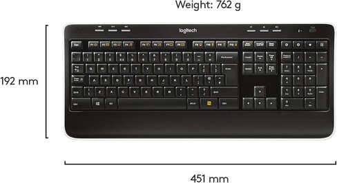 مجموعة لوحة المفاتيح والماوس اللاسلكية Logitech MK520 - لوحة مفاتيح وماوس، عمر بطارية طويل، اتصال آمن بسرعة 2.4 جيجا هرتز in Saudi Arabia