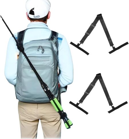Fishing Rod Carrier with Adjustable Shoulder Straps - Convenient Fishing Rod Holster for Easy Transport-2 pieces in Saudi Arabia