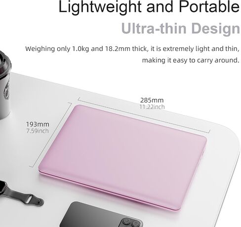 Small Laptop 11.6" Laptops Computer for Students, Mini Laptop 8GB RAM, N4000 Dual Core Processor,128GB ROM SSD, Slim and Lightweight Notebook for Work and Students Laptops (Silver) in Saudi Arabia