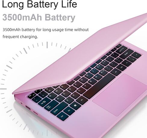 Small Laptop 11.6" Laptops Computer for Students, Mini Laptop 8GB RAM, N4000 Dual Core Processor,128GB ROM SSD, Slim and Lightweight Notebook for Work and Students Laptops (Silver) in Saudi Arabia