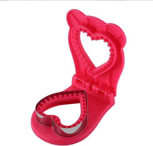 Sandwich Cutter and Sealer, Sandwich Cutter for Kids, Bread Sandwich Decruster, Uncrustables Sandwich Maker, DIY Cookie Cutters, Great for Lunchbox and Bento Box - Boys Girls Kids (Red) in Saudi Arabia