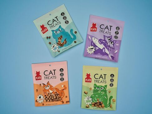 PLATO Pet Treats Air-Dried Cat Treats Chicken Recipe, Grain Free, All Natural, Made in The USA, 2.5oz in Kuwait