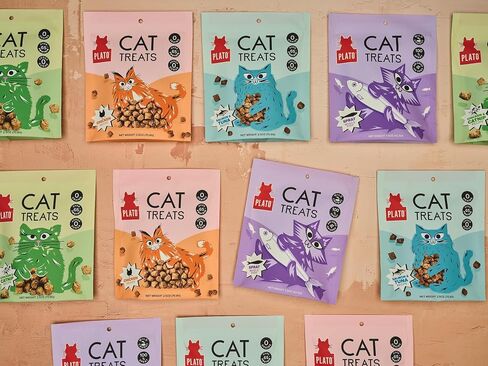 PLATO Pet Treats Air-Dried Cat Treats Chicken Recipe, Grain Free, All Natural, Made in The USA, 2.5oz in Kuwait