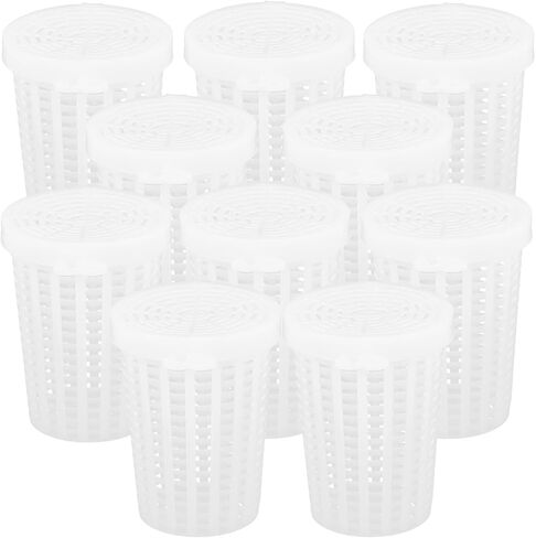 VANZACK 10Pcs Fishing Bait Cage Traps Feeder Holder Box Large Size Baits Case Barrel Fish Lure Plastic Basket Fishing in Saudi Arabia