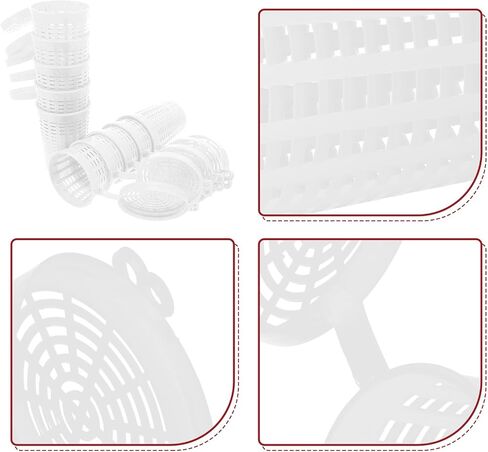 VANZACK 10Pcs Fishing Bait Cage Traps Feeder Holder Box Large Size Baits Case Barrel Fish Lure Plastic Basket Fishing in Saudi Arabia