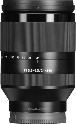 سوني FE 24-240 ملم f/3.5-6.3 عدسة او اس اس، اسود in Kuwait