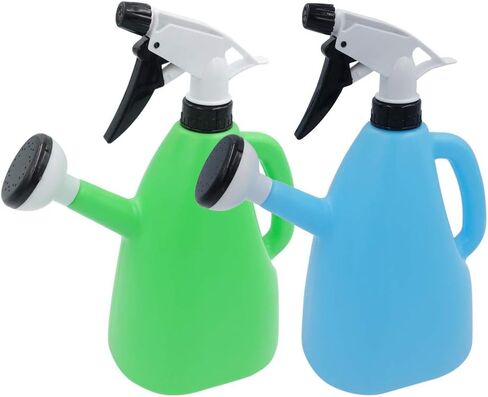 علبة سقاية مع بخاخ لنباتات بونساي المنزلية، أزرق 40.57 أونصة/1200 مل، 2 في 1 وعاء سقي بالضغط لتطهير الشرفة مزدوج الاستخدام in Kuwait