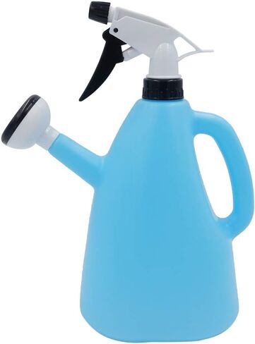 علبة سقاية مع بخاخ لنباتات بونساي المنزلية، أزرق 40.57 أونصة/1200 مل، 2 في 1 وعاء سقي بالضغط لتطهير الشرفة مزدوج الاستخدام in Kuwait