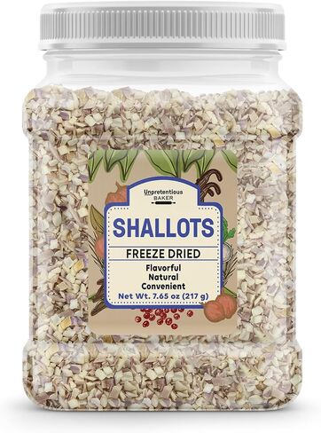 Unpretentious, Freeze-dried shallots, 7.65 Oz | For cooking, baking, and seasoning in Kuwait