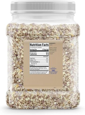 Unpretentious, Freeze-dried shallots, 7.65 Oz | For cooking, baking, and seasoning in Kuwait