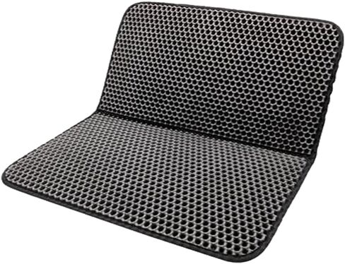 سجادة فضلات القطط، سجادة فضلات الحيوانات الأليفة، سجادة صينية فضلات القطط، وسادة مزدوجة الطبقات مقاومة للماء، بساط مصيدة فضلات القطط، تصميم قرص العسل (الحجم: 30 × 30 سم/11 × 11 بوصة) in Kuwait