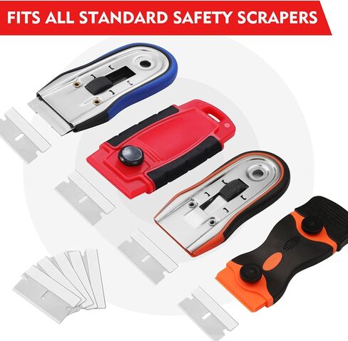 WORKPRO 100-Pack Single Edge Razor Blades, Industrial Scraper Razor Blades, High Carbon Steel One Edge Razor Blades in Kuwait