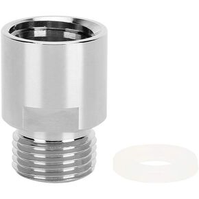 Fdit Metal CO2 Soda Cylinder Adapter Female Thread TR21-4 to Male Thread CGA320 Conversion Kit for Soda