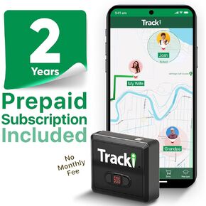 Tracki GPS Tracker for Vehicles No monthly fee, USA Made Tech. 4G LTE Car GPS Tracking Device. Unlimited Distance, US & Worldwide. Small Portable Real time Mini Magnetic. Includes 2 years subscription