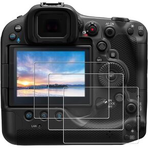 Tempered Glass Screen Protector for Can0n EOS R5 EOS R3 Camera Edge to Edge Protection