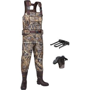 HISEA Hunting Waders, Neoprene Chest Waders for Men with 800G Insulated Boots Waterproof Neoprene Bootfoot Waders