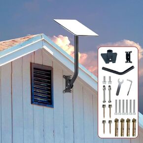 Starlink Gen 3 Mount, Adjustable Mounting Kit Compatible with V3 Starlink Standard Dish, 18Inch Wall/Roof Mount for Starlink(Include Pole Mount with Starlink Gen 3 Pipe Adapter)