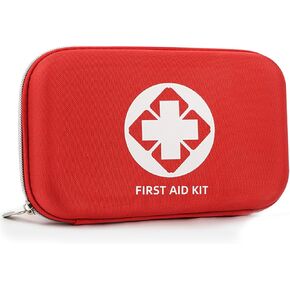 First Aid Kit - 110 Piece Small Waterproof Hard Shell Medical Kit for Car, Home, Office, Travel, Camping, Sports, Outdoor, School - Emergency First Aid Supplies and Survival Kit