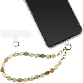 Beaded Phone Wrist Strap, Cell Phone Chain with Tether Tab, Hands-Free Phone Wristlet Strap, Phone Charm for Women