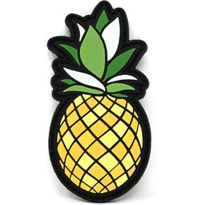 Pineapple PVC Hook and Loop Patch - Funny Morale Patch