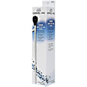 Penn-Plax Nano Gravel-Vac Aquarium Gravel Vacuum Cleaner – Safe for Freshwater and Saltwater Fish Tanks