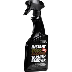 Flitz Brass and Copper Tarnish Remover, Powerful Organic Formula That Safely Removes Rust, Stains and Oxidation and Cleans Brick, Glass, Aluminum and More, Made in the USA, 16 oz Spray