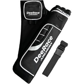 DEERACE Archery Hip Quiver, 3 Tubes Arrow Holder for Compound and Recurve Bow