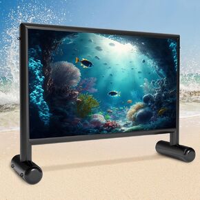 Inflatable Projector Screen, 22ft Upgraded Inflatable Movie Screen Outdoor Airtight Design with High Power Air Pump for Outdoor/Indoor - Does Not Require Continuous Inflation