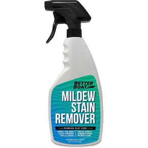 Mold and Mildew Stain Remover Cleaner Boat Seats Fabric, Canvas, Carpet, Vinyl Mold Stain Removal Boats, RV, Car, Household Bathroom Shower Walls, Patio Outdoor Furniture, Pillows Spray w/o Gel 22Oz