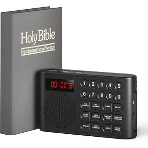 iGuerburn Audio Bible NIV Player, Electronic Talking Bible with New & Old Testament, Speaking Bible Audio in New International Version, Easy Reader Bible for Adults Seniors