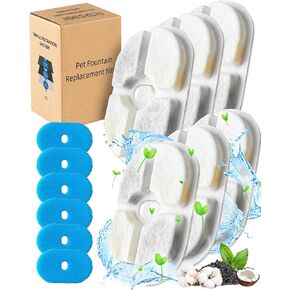 3.5L/125Oz Dog Water Fountain Water Filters Repalcement 1 Pack 6PCS