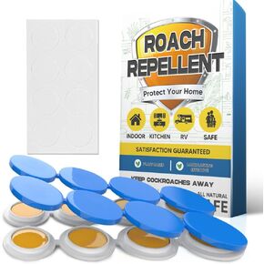 Roach Repellent, Cockroach Repellent for Home, Roach Control for Indoor Use, Cockroach Deterrent, Keep Roaches Away, Roach Repeller Indoor, Effective Roach Repellant-8 Count