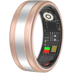 Smart Ring, Wearable Fitness Ring Health Tracker, Sleep Tracking, Heart Rate Fitness Tracker,Remote Photograph,Short Video control-5ATM